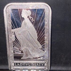 Lady Liberty Silver Bar